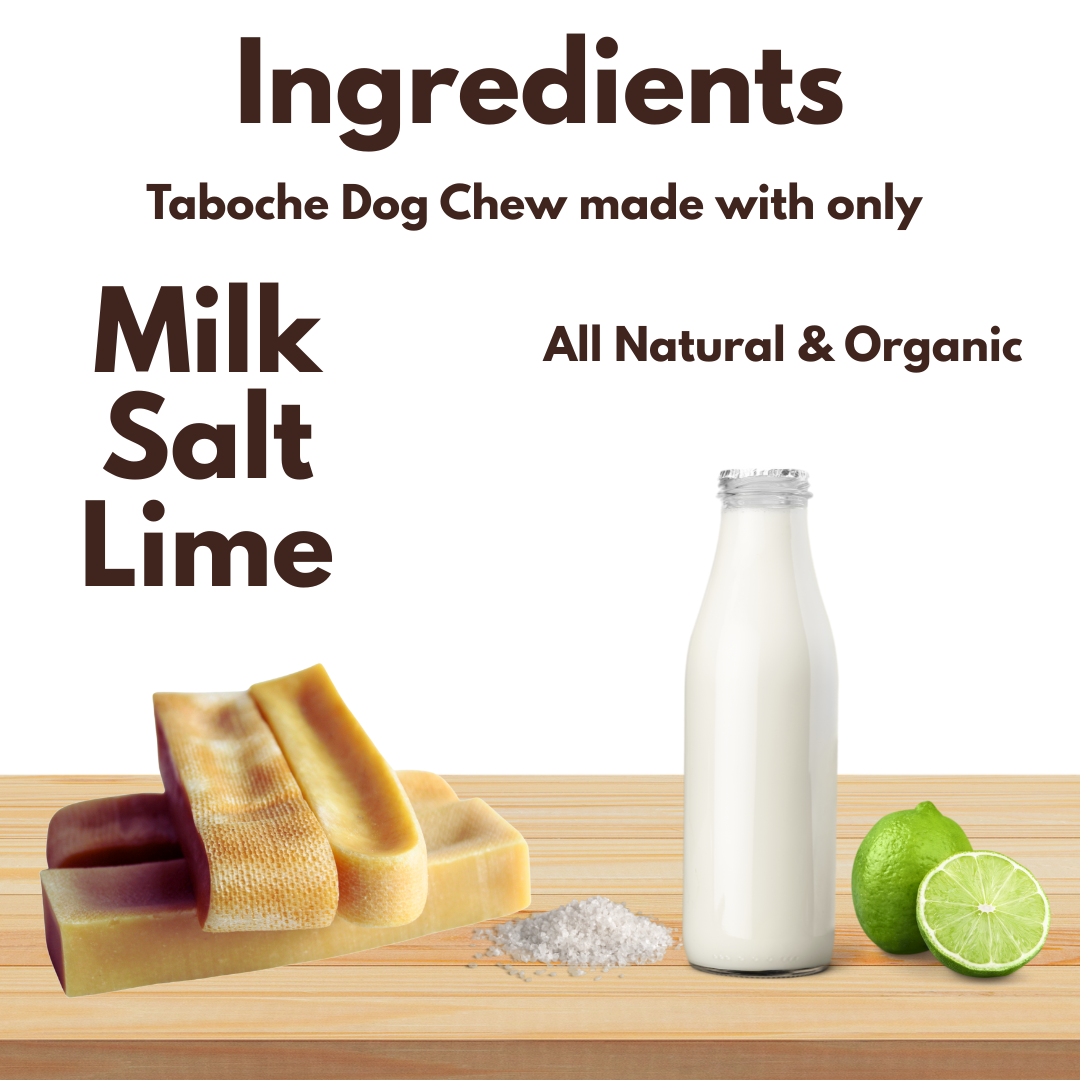 Taboche Dog Chew- Yak Cheese - All Natural & Organic- Long Lasting- A Flavor of The Himalayas - Medium - 5.90 oz (167g) - Pack of 2