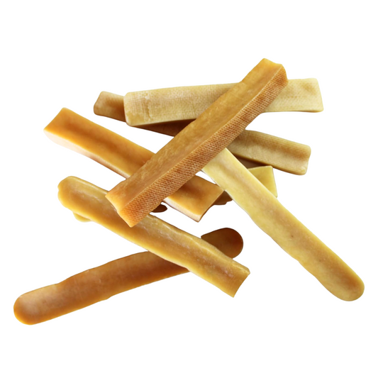 Taboche Dog Chew- Yak Cheese - All Natural & Organic- Long Lasting- A Flavor of The Himalayas - Small Long - 6.27 oz (178 g) - Pack of 4 Brand: Taboche Dog Chew